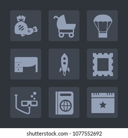 Premium set of fill icons. Such as desk, food, stick, candy, business, hot, striped, stroller, family, buggy, wheel, balloon, celebration, air, launch, immigration, kid, mask, star, dessert, sport