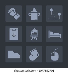 Premium set of fill icons. Such as sign, drawing, position, technology, finger, socks, home, robot, mouse, travel, milk, kid, bed, fashion, furniture, artist, bedroom, internet, childhood, people, art