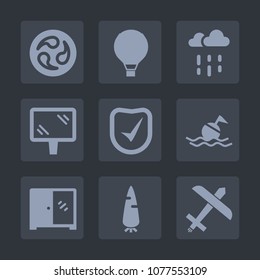Premium set of fill icons. Such as sky, rain, jump, plane, crest, raw, security, japanese, wet, life, rainy, air, water, airplane, kimono, aircraft, street, buoy, carrot, lifebuoy, mon, check, home