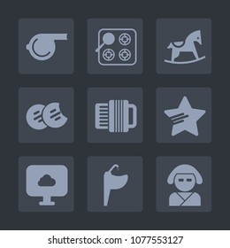 Premium set of fill icons. Such as asian, play, sink, judge, appliance, kid, japan, sweet, horse, cookie, star, snack, hot, kitchen, dessert, faucet, beautiful, music, whistle, bathroom, gas, home