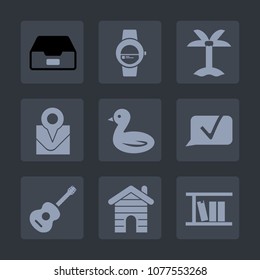 Premium set of fill icons. Such as storage, watch, coconut, plant, information, archive, technology, touch, folder, smart, gadget, sky, location, document, chat, palm, white, office, file, natural