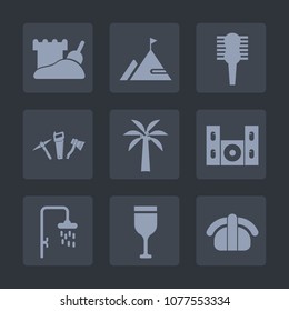 Premium set of fill icons. Such as technology, fashion, red, repair, seafood, video, care, salmon, nature, shower, white, cinema, bath, japan, hairbrush, wrench, element, spanner, brush, alcohol, 