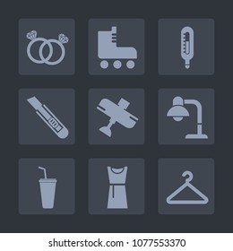 Premium set of fill icons. Such as fahrenheit, leisure, juice, plane, jewelry, decoration, female, fun, tool, engagement, fashion, travel, love, aircraft, skate, white, lamp, thermometer, woman, cold