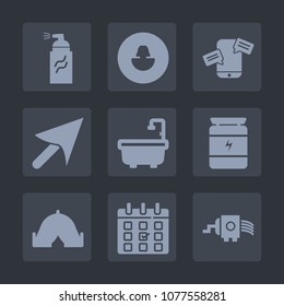 Premium set of fill icons. Such as art, cheese, grunge, health, cursor, graffiti, profile, fitness, head, avatar, kitchen, schedule, business, food, social, chat, communication, timetable, mobile, web