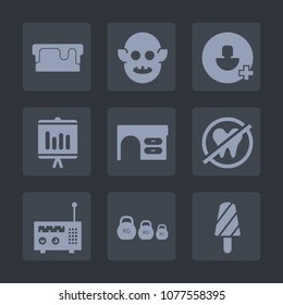Premium set of fill icons. Such as social, add, science, bakery, annual, user, health, humanoid, sugar, ufo, business, dental, technology, document, delicious, extraterrestrial, healthy, radio, work