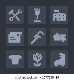 Premium set of fill icons. Such as first, paper, house, building, competition, construction, business, sport, spring, repair, place, work, victory, champion, nature, achievement, flower, clothes, tool