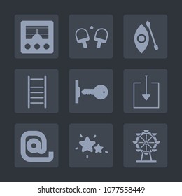 Premium set of fill icons. Such as wave, canoeing, game, ball, activity, night, communication, star, sport, sea, sign, radio, wireless, envelope, adventure, technology, lake, equipment, park, mail