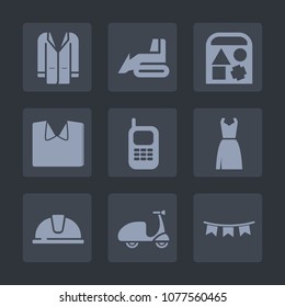 Premium set of fill icons. Such as young, shirt, bear, background, industry, hydraulic, bulldozer, toy, woman, machinery, jacket, machine, helmet, celebration, construction, cycle, clothing, fashion