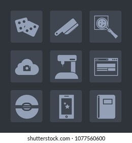 Premium set of fill icons. Such as find, technology, ball, silverware, communication, page, win, magnifying, kitchen, equipment, sew, game, web, sewing, cloud, display, gambling, knife, cutlery, glass