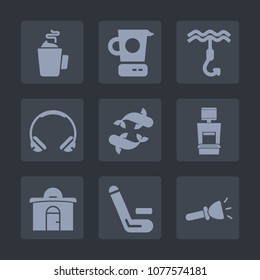 Premium set of fill icons. Such as machine, knife, drink, competitive, match, light, sea, tool, cricket, scan, food, shine, seafood, business, championship, building, pan, sound, coffee, lamp, white