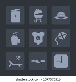 Premium set of fill icons. Such as hospital, time, newborn, boy, cute, sausage, health, kid, espresso, belt, baby, small, medicine, drink, barbecue, child, hour, doctor, meat, food, fire, grill, sunny