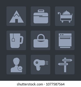 Premium set of fill icons. Such as drink, outdoor, landscape, tea, gas, appliance, fork, delete, briefcase, case, coffee, bag, kitchen, object, camp, beverage, account, direction, avatar, summer, cafe