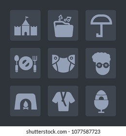 Premium set of fill icons. Such as food, tower, fire, video, rain, infant, diaper, format, restaurant, hipster, warm, fireplace, music, home, plate, christmas, fashion, umbrella, network, protection