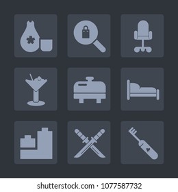 Premium set of fill icons. Such as bar, home, casual, water, clothes, ball, office, lifestyle, woman, sword, sake, glass, play, clean, katana, care, business, bedroom, health, chair, seafood, clothing