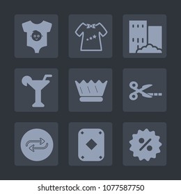 Premium set of fill icons. Such as kid, queen, replacement, real, tool, bar, clothes, cocktail, royal, drink, game, child, architecture, beverage, newborn, cut, sign, construction, home, business, boy