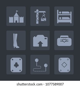 Premium set of fill icons. Such as white, black, saw, play, photo, picture, upload, hostel, drill, hotel, building, card, casino, destination, background, tower, style, equipment, travel, position