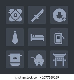 Premium set of fill icons. Such as light, restaurant, sky, user, universe, account, bedroom, meal, bathroom, cotton, inkstone, tool, ink, kitchen, towel, tie, travel, fork, planet, service