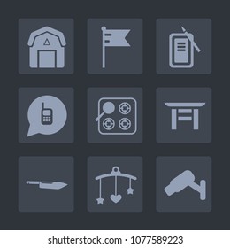 Premium set of fill icons. Such as wood, america, old, inkstone, farm, natural, phone, baby, newborn, staple, sign, nation, knife, japan, safety, security, mobile, flag, japanese, ink, mountains, toy