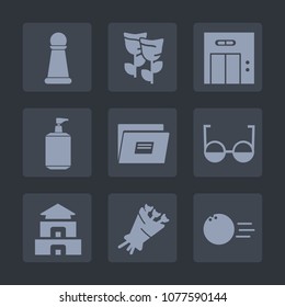 Premium set of fill icons. Such as play, knight, blossom, game, culture, king, white, spring, travel, pin, soap, building, office, paper, elevator, floral, sport, pawn, pagoda, modern, nature, petal