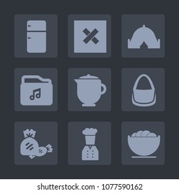 Premium set of fill icons. Such as tea, closed, file, tent, document, nature, candy, bowl, chief, format, household, hot, sweet, adventure, summer, video, cup, internet, outdoor, teapot, sign, leisure