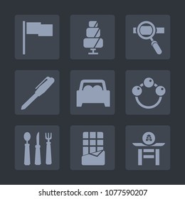 Premium set of fill icons. Such as chocolate, bar, rattle, collection, graphic, kitchen, japan, business, food, car, japanese, spoon, bakery, vehicle, cake, emblem, optimization, laptop, child, cookie