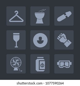 Premium set of fill icons. Such as shop, makeup, black, red, avatar, clothing, fashion, finger, lash, mask, concert, brush, food, drum, hanger, cloakroom, wardrobe, glass, musical, snorkel, fan, water