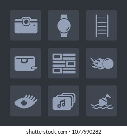 Premium set of fill icons. Such as touch, gift, newspaper, sale, internet, safety, life, astronomy, space, store, watch, comet, beauty, web, global, face, girl, ladder, file, news, screen, buy, bag, 