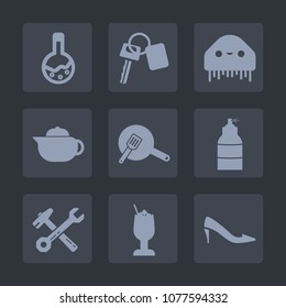 Premium set of fill icons. Such as food, hammer, white, cocktail, glass, alcohol, breakfast, science, fashion, fiction, kitchen, transportation, alien, lock, drink, equipment, paint, laboratory, new