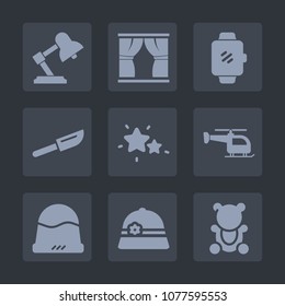 Premium set of fill icons. Such as clothing, display, cap, wireless, lamp, device, hat, transport, toy, table, headwear, restaurant, flight, interior, helicopter, light, nature, home, knife, smart
