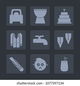 Premium set of fill icons. Such as dessert, musical, percussion, food, water, vehicle, flipper, baby, concert, cake, style, wear, transportation, sad, sea, pie, kid, summer, automotive, sign, clothing