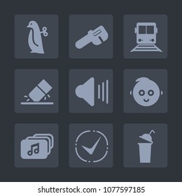 Premium set of fill icons. Such as white, vehicle, sound, sign, beverage, school, little, childhood, spanner, office, fun, children, modern, eraser, business, drawing, repair, work, transportation, up