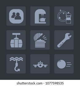 Premium set of fill icons. Such as coffee, ball, business, travel, beverage, caffeine, people, communication, drink, tool, brown, car, train, spanner, group, food, espresso, teamwork, cup, hook, chef