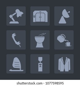 Premium set of fill icons. Such as drink, cup, wind, business, sound, object, concert, surf, gallon, arrow, home, antenna, mobile, communication, lift, ocean, musical, network, internet, suit, sport