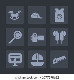 Premium set of fill icons. Such as ecommerce, duck, hat, shirt, construction, toy, baby, boat, team, white, technology, clothing, pan, saw, sport, kitchen, ball, food, ocean, baseball, t-shirt, vessel