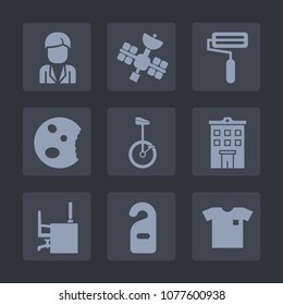 Premium set of fill icons. Such as bakery, male, communication, privacy, roller, white, office, desk, work, man, label, sign, muffin, boy, cookie, chocolate, wireless, cake, shirt, clothing, sweet