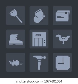 Premium set of fill icons. Such as entrance, play, food, lift, gray, striped, construction, document, bowling, fashion, saw, modern, clothes, kid, horse, time, sign, office, style, winter, sock, hour