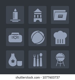 Premium set of fill icons. Such as network, sake, paper, wax, decoration, light, barbecue, bbq, restaurant, accessory, cooking, ball, food, modern, file, chief, travel, knife, spoon, fashion, fire
