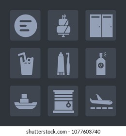 Premium set of fill icons. Such as mobile, sea, home, juice, door, sweet, app, window, entrance, button, doorway, travel, dessert, spray, sugar, ship, ocean, pie, menu, curtain, delicious, toothpaste