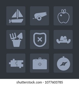 Premium set of fill icons. Such as weapon, ship, fruit, transportation, old, boat, medical, leaf, sand, plastic, north, vegetarian, food, space, toy, headwear, healthy, war, white, apple, background