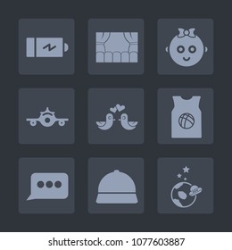 Premium set of fill icons. Such as bird, space, travel, art, spaceship, childhood, sport, child, charger, little, people, pigeon, cute, dove, power, animal, full, load, hat, chat, airplane, energy