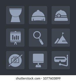 Premium set of fill icons. Such as search, summer, document, water, laptop, glass, style, nature, chart, baseball, mask, element, drum, object, head, photo, headwear, concert, sport, camera, music, pc