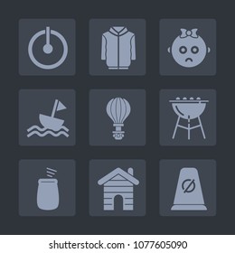 Premium set of fill icons. Such as nautical, cute, street, musical, fashion, sky, barbecue, estate, cooking, power, shirt, parachute, parachuting, grill, background, clothing, real, off, music, bbq