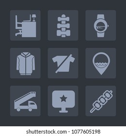 Premium set of fill icons. Such as space, kebab, business, job, style, transport, t-shirt, time, fashion, clothing, location, office, health, gym, white, technology, food, top, fitness, clothes, sport