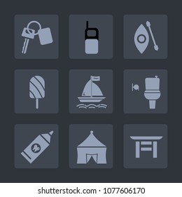 Premium set of fill icons. Such as mobile, key, river, food, lock, ice, summer, technology, japanese, automobile, hygiene, circus, japan, wc, water, fruit, remote, kayaking, public, transportation