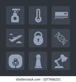 Premium set of fill icons. Such as agriculture, transport, conditioning, departure, sprayer, air, toxic, transportation, king, spray, celsius, cooling, game, care, flight, lamp, music, conditioner