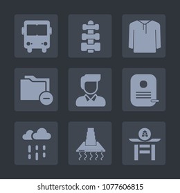 Premium set of fill icons. Such as business, boy, shirt, male, health, weight, culture, dumbbell, data, style, sport, bus, fashion, document, jacket, clothing, storage, cooking, water, file