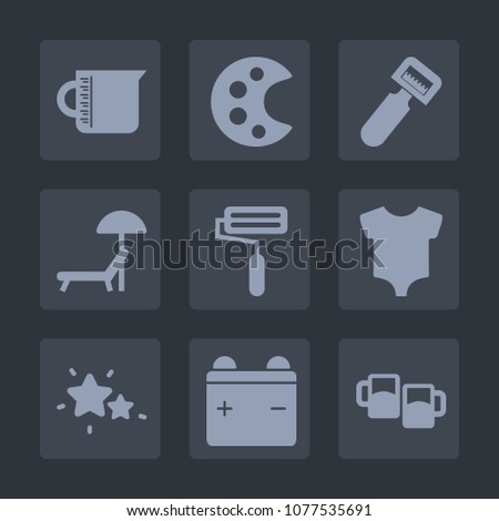 Premium Set Fill Icons Such Paint Stock Vector Royalty Free