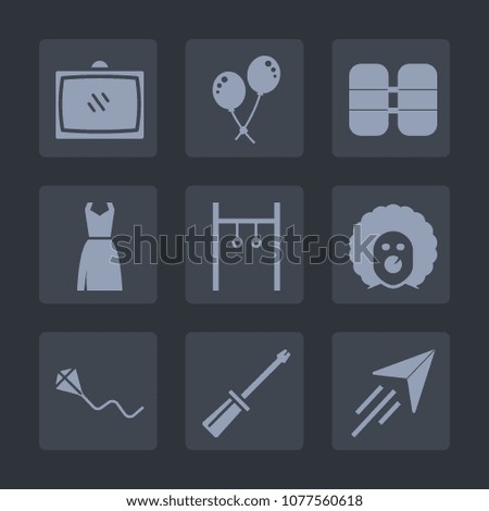 Premium set of fill icons. Such as birthday, athlete, bright, plane, man, tv, technology, cylinder, home, joy, equipment, work, fly, party, scary, sky, oxygen, fun, fashion, balloon, dress, exercise