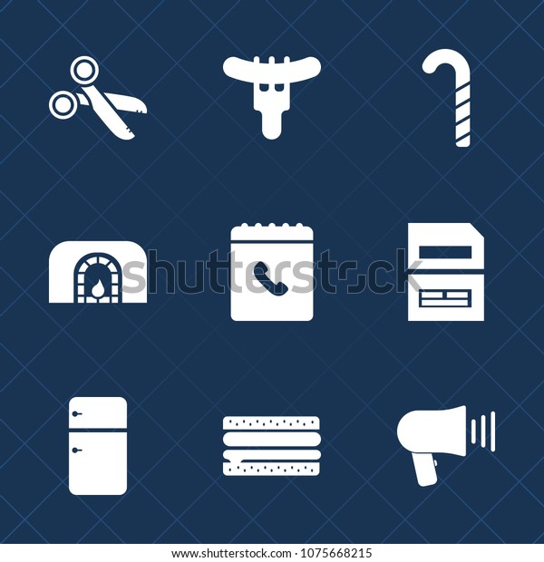 Premium Set Fill Icons Such Dessert Stock Vector Royalty Free