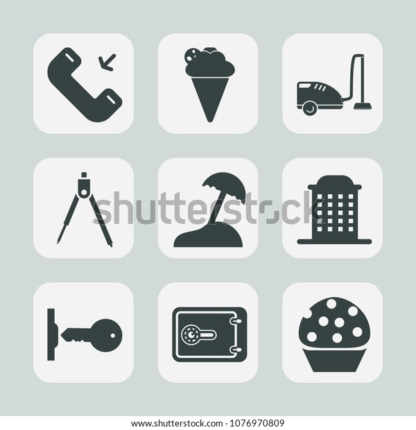 Premium set of fill icons. Such as equipment,\
instrument, house, phone, message, divider, button, white, summer,\
call, domestic, geometry, cream, vanilla, doughnut, travel,\
housework, tool, money,\
sea